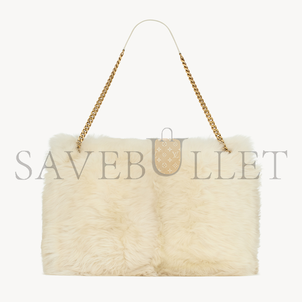 YSL NIKI OVERSIZED IN SHEARLING 801627AAD1N9483 (47*34*16cm)